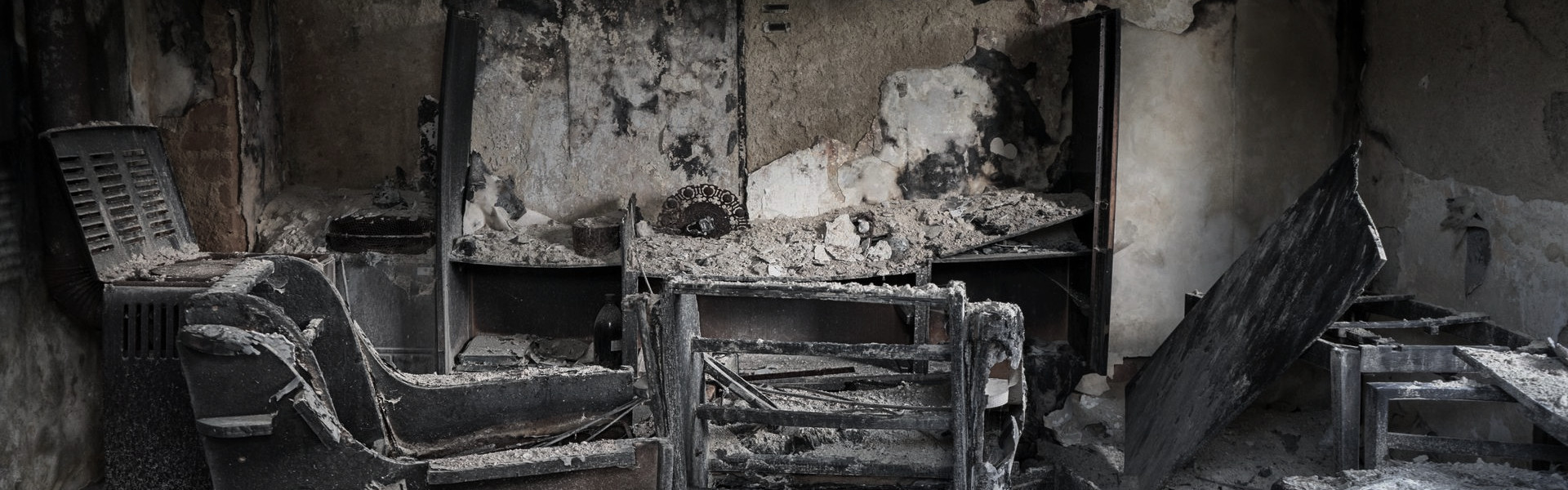 Remnants of a burnt library